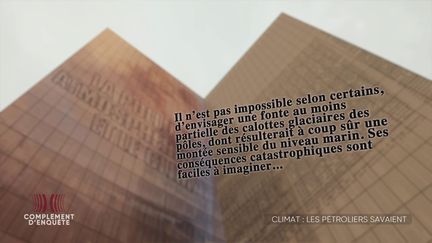 Complément d'enquête. Réchauffement climatique : un document interne de Total l'envisage en 1971