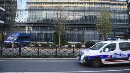 Le siège de la Sous-direction antiterroriste (SDAT), à Levallois Perret (Hauts-de-Seine), le 15 novembre 2015. (LIONEL BONAVENTURE / AFP)