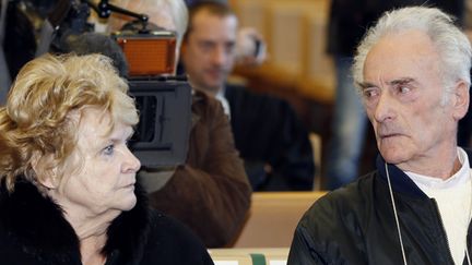 Danielle et Pierre Le Guennec au tribunal de Grasse, le 10 février 2015.
 (Valery Hache / AFP)