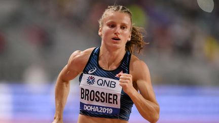 Amandine Brossier lors des championnats du monde d'athlétisme à Doha le 5 octobre 2019. (PHILIPPE MILLEREAU / KMSP)