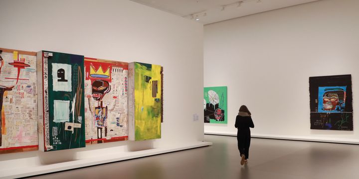 Expo Basquiat à la Fondation Louis Vuitton, septembre 2018
 (JACQUES DEMARTHON / AFP)