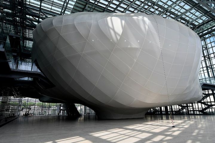 Le "Nuage", nouveau Palais des Congrès à Rome signé par l'archtecte italien Massimiliano Fuksas
 (ALBERTO PIZZOLI / AFP)