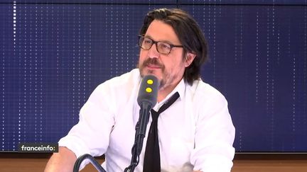 Le journaliste David Dufresne, à franceinfo le 27 mars 2019 (RADIO FRANCE)