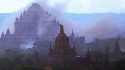 Le temple Sulamuni à  Bagan en Birmanie, après le séisme 24 août 2016
 (SOE MOE AUNG / AFP)