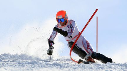 Vincent Gauthier Manuel le 18 f&eacute;vrier 2012 lors de la Coupe de France de Ski alpin au Col de la Faucille (Ain).&nbsp; (  MAXPPP)