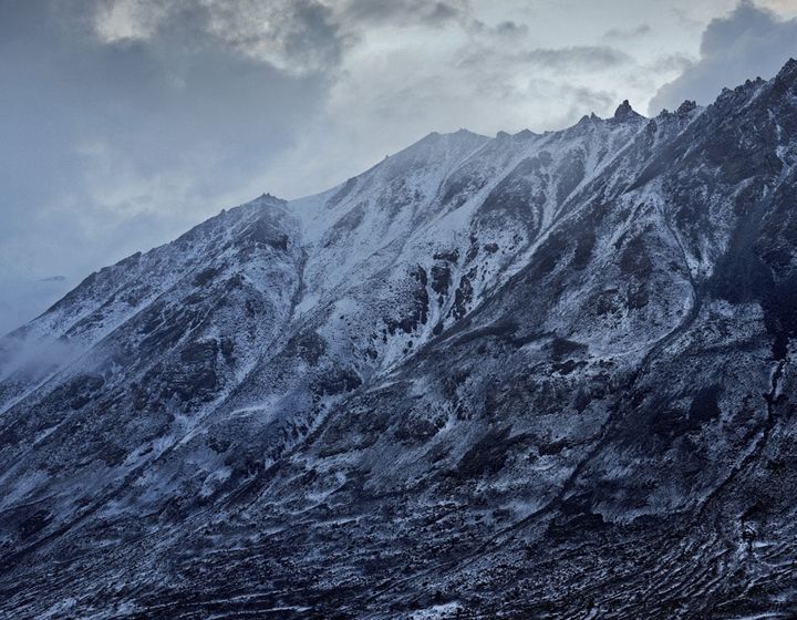 A l'heure du crépuscule, les pèlerins plantent leur tente. (Géo  Samuel ZUDER/LAIF / LAIF)