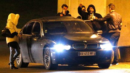 Dieudonné à la sortie du Zénith à Nantes, après l'interdiction de son spectacle, le 9 janvier 2014
 (YOAN VALAT/EPA/MAXPPP)