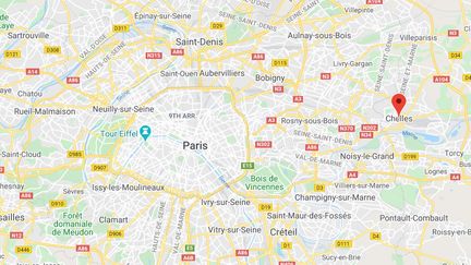 Chelles, dans l'est parisien. (GOOGLE MAPS)