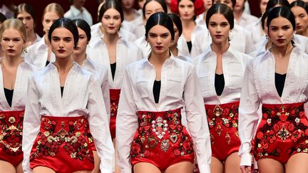 Dolce é Gabbana pap féminin printemps-été 2015, à Milan
 (GIUSEPPE CACACE / AFP)