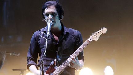 Brian Molko de Placebo, vendredi 24 août à Rock en Seine 2012.
 (Thomas Samson / AFP)