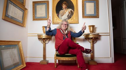 Pierre-Jean Chalençon, au Palais Vivienne, à Paris, en octobre 2020. (ARNAUD JOURNOIS / MAXPPP)