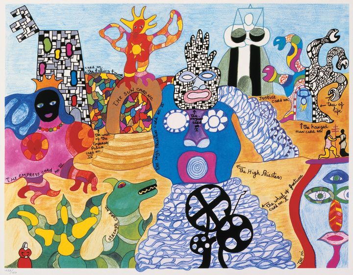 Niki de Saint Phalle, "Tarot Garden", 1991, sérigraphie, Il Giardino dei Tarocchi&nbsp;
 (© Niki Charitable Art Foundation)