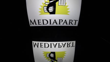 Le logo du site de Mediapart, le 28 décembre 2016. (LIONEL BONAVENTURE / AFP)