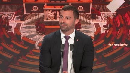 Le porte-parole du RN, Julien Odoul, le 26 juin 2024, sur franceinfo. (FRANCEINFO - RADIO FRANCE)