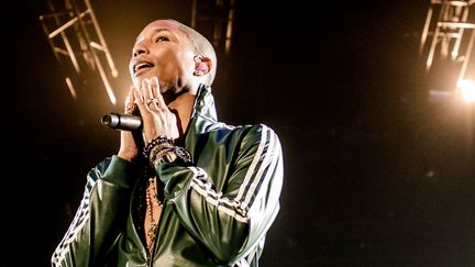 Pharrell Williams en concert &agrave; Amsterdam (Pays-Bas), le 23 septembre 2014. (FERDY DAMMAN / ANP / AFP)