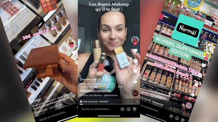 Les influenceuses beauté cartonnent avec leurs vidéos sur les meilleurs "dupes" à acheter. (CAPTURE D'ÉCRAN / TIKTOK)