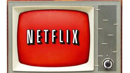 Le logo Netflix, service de streaming qui arrivera en France fin 2014. (MANUEL COHEN / AFP)