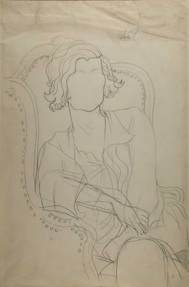 Coco Chanel circa 1930 Pencil drawing Stéphane Dermit Collection, on loan to Maison Jean Cocteau, Milly-la-Forêt
	 
 (ADAGP, Paris 2016 All rights reserved &quot;With the kind authorization of M. Pierre Bergé, président du Comité Jean Cocteau&quot;)