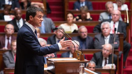 &nbsp; (Manuel Valls devant l'Assemblée nationale ce mardi après-midi. © Maxppp)