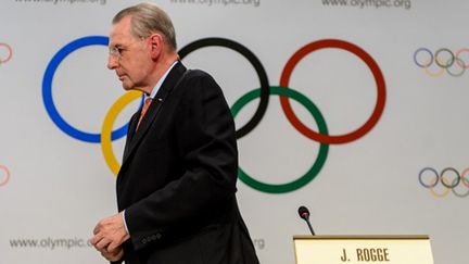 Jacques Rogge ne sera plus le président du CIO après l'élection de mardi. (FABRICE COFFRINI / AFP)