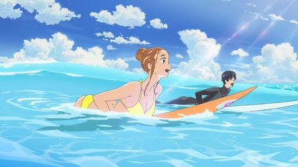 Hinako et Minato, les deux héros du film "Ride Your Wave" de Masaaki Yuasa.&nbsp; (ALBA FILMS)