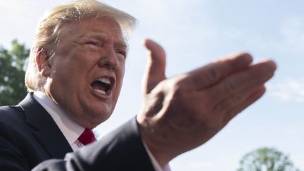 Donald Trump s'exprime face à la presse, le 30 mai 2019, à la Maison Blanche, à Washington DC. (JIM WATSON / AFP)