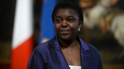 C&eacute;cile Kyenge,&nbsp;ministre italienne de l'Int&eacute;gration, le&nbsp;28 avril 2013 &agrave; Rome (Italie). (FILIPPO MONTEFORTE / AFP)