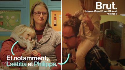 Ce jeudi 7 mars, "Envoyé Spécial" a diffusé un reportage qui dépeint le dur quotidien de ces parents surmenés.&nbsp; (BRUT)