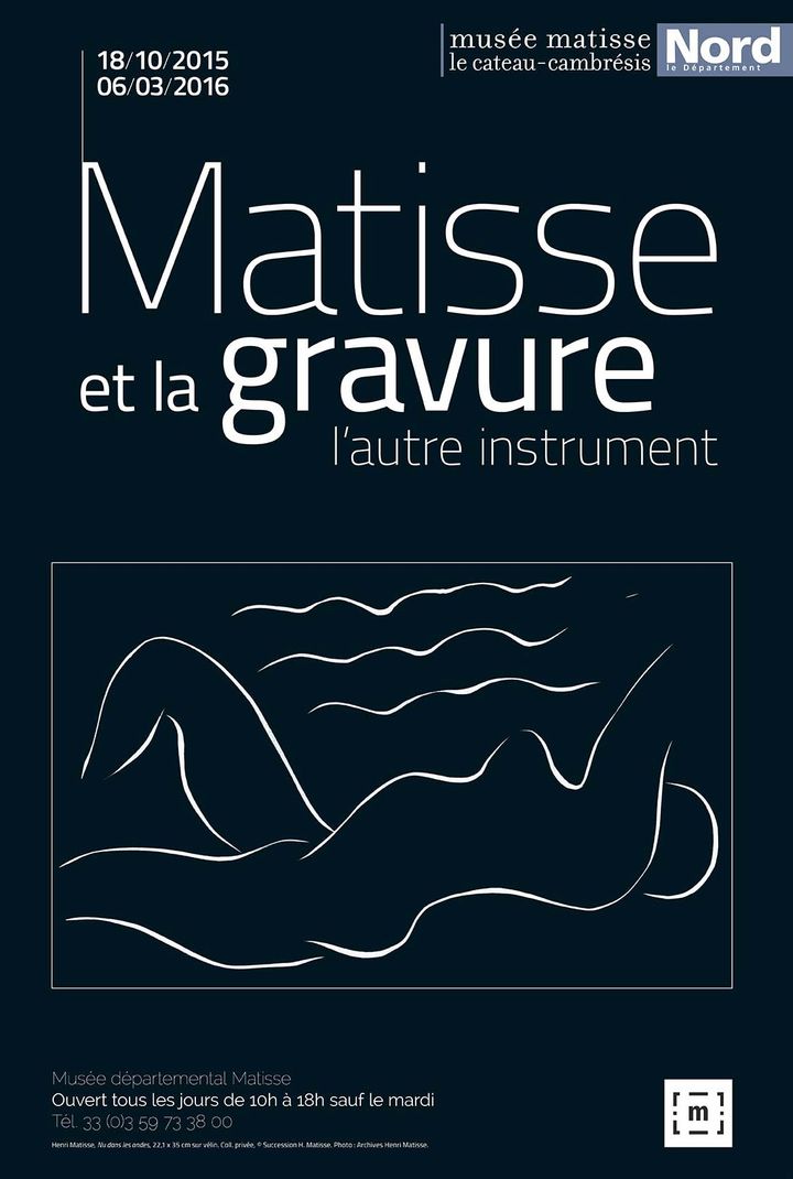 Affiche de l'exposition au Cateau-Cambrésis
 (Musée départemental Matisse)