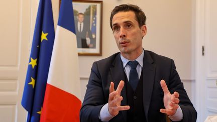 Jean-Baptiste Djebbari en mars 2021.&nbsp; (MICHAEL DESPREZ / MAXPPP)