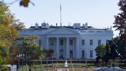 La Maison Blanche, le 8 novembre 2020, à Washington (Etats-Unis). (MOSTAFA BASSIM ADLY / ANADOLU AGENCY / AFP)