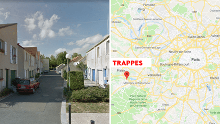 Une attaque au couteau a été perpétrée à Trappes (Yvelines), le 23 août 2018. (GOOGLE STREET VIEW / GOOGLE MAPS)