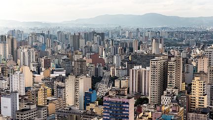 Une vue a&eacute;rienne de Sao Paulo (Br&eacute;sil).&nbsp; (AZIZ ARY NETO / CULTURA CREATIVE / AFP)