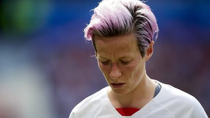 L'attaquante américaine Megan Rapinoe le 7 juillet 2019 à Lyon, lors de la finale de la Coupe du monde féminine de football.&nbsp;&nbsp; (JOSE BRETON / NURPHOTO / AFP)