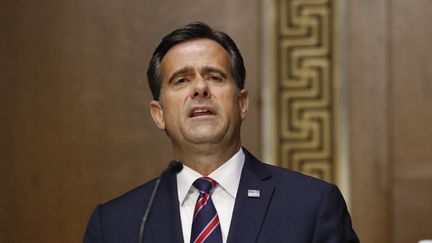 L'ancien directeur du renseignement américain, John Ratcliffe, lors de son audition devant le Sénat, à Washington (Etats-Unis) le 5 mai 2020. (ANDREW HARNIK / POOL)