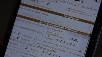 Le gouvernement veut lutter contre les arrêts-maladies délivrés en téléconsultation sur Internet. (FRANCEINFO)