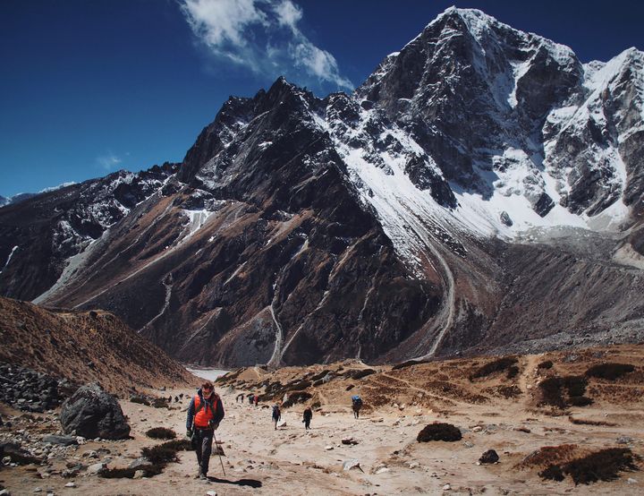 Le camp de base de l'Everest au Népal où sera donné un concert électro le 11 avril 2017
 (Anton NELSON / Paul Oakenfold&#039;s SoundTrek / AFP)