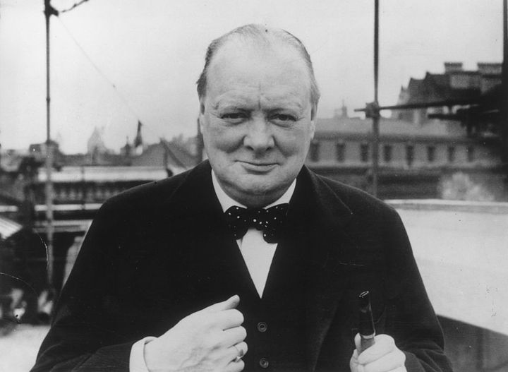 Avril 1939, WInston Churchill. En septembre 1946, après sa défaite électorale, son cheval de bataille c'est l'Europe. Son discours à l’université de Zurich sera le premier acte de son chemin européen. (EVENING STANDARD / HULTON ARCHIVE / GETTY IMAGES)