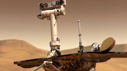 Le robot Opportunity qui avait autrefois&nbsp;confirmé la présence d'eau sur Mars, a officiellement était déclaré mort par la Nasa. Son contact a été perdu. (FRANCE 3)