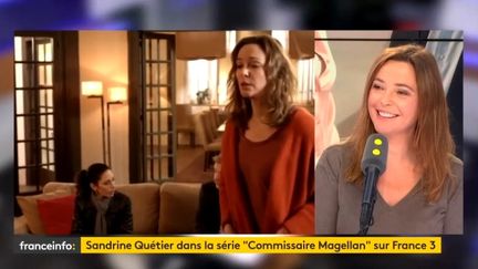 Sandrine Quétier fait ses débuts en tant que comédienne, dans la série "Commissaire Magellan" sur France 3 le 17 novembre 2018. (RADIO FRANCE)