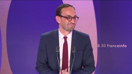 Thomas Cazenave, député EPR de Gironde, était l'invité du "8h30 franceinfo", vendredi 13 décembre. (RADIO FRANCE / FRANCEINFO)