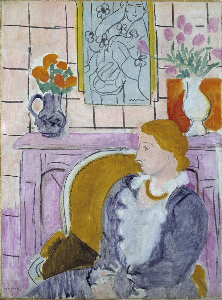 "Profil bleu devant la cheminée" - Matisse, 1937
 (Oystein Thorvaldsen/AP/SIPA)