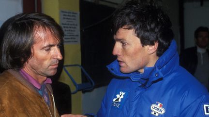 Andrea de Cesaris, ici lors de son passage chez Ligier en 1985, avec Jacques Laffite