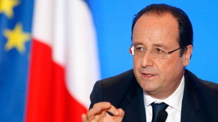 Fran&ccedil;ois Hollande, le 9 janvier 2013 &agrave; Toulouse (Haute-Garonne). (GUILLAUME HORCAJUELO / AFP)