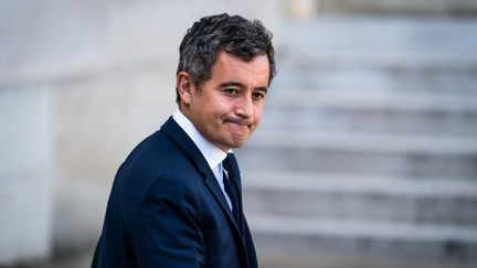 Géald Darmanin à Paris, le 13 octobre 2021. (XOSE BOUZAS / HANS LUCAS / AFP)