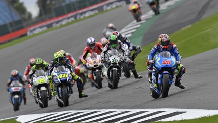 Maverick Vinales (Suzuki) a fait cavalier seul en Grande-Bretagne (GIGI SOLDANO / DPPI MEDIA)