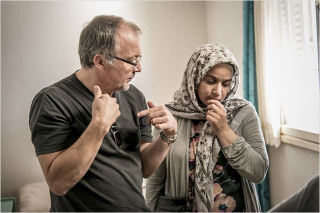 Philippe Faucon et Soria Zeroual sur le tournage du fim "Fatima"
 (Droits réservés / Allo Ciné)