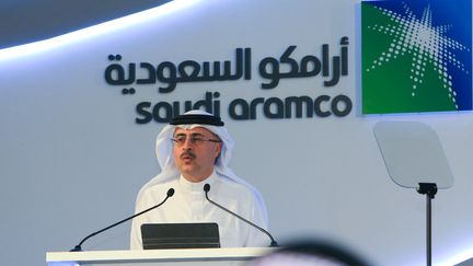 Le PDG de l'entreprise Aramco, Amin Nasser, le 3 novembre 2019 à Dhahran (Arabie Saoudite). (AFP)