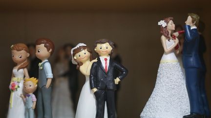 L'Insee explique que ce nombre de mariage en 2022 en 2023 atteint un niveau plus élevé qu’avant la crise sanitaire. Photo d'illustration. (LIONEL VADAM  / MAXPPP)