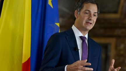 Alexander De Croo lors d'une conférence de presse à Bruxelles (Belgique), le 30 septembre 2020.&nbsp; (DIRK WAEM / BELGA MAG / AFP)